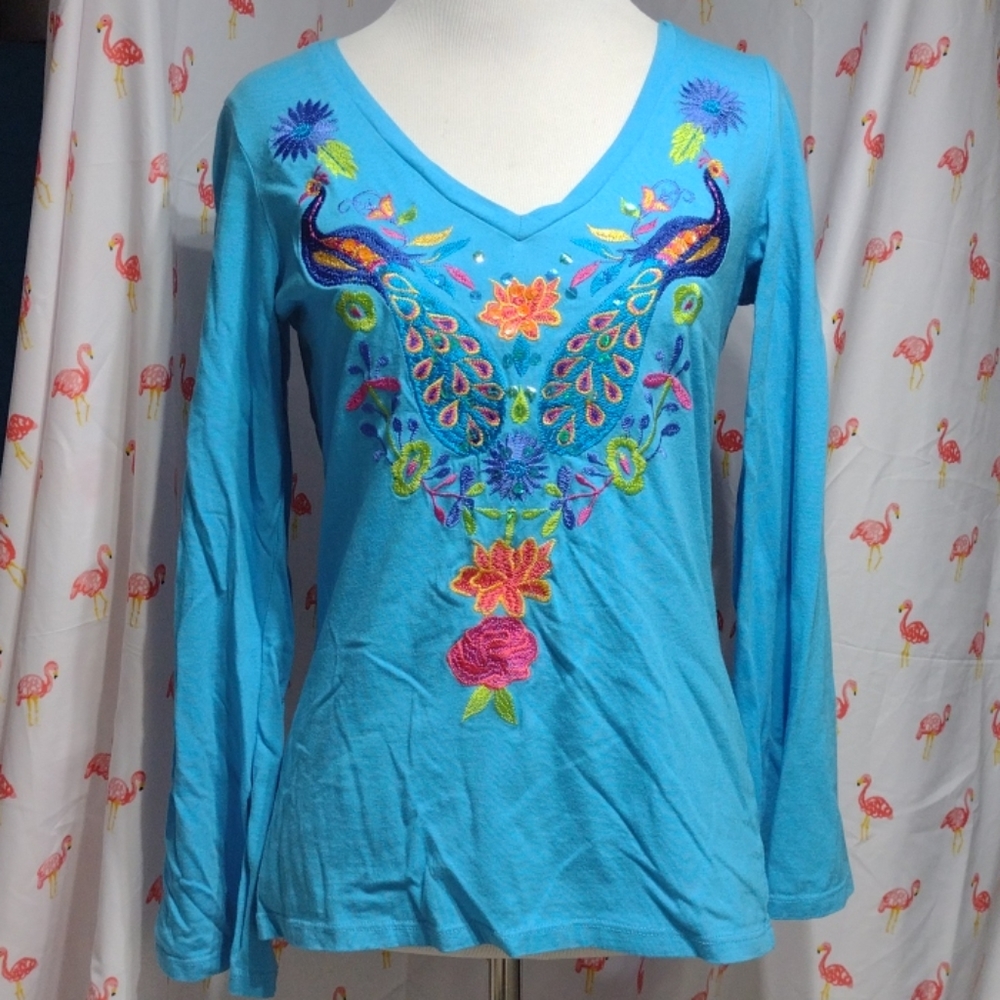 Marvelous embroidered top, sz XS